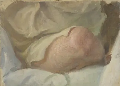 Studie för Gustaf Frödings knä av Richard Bergh