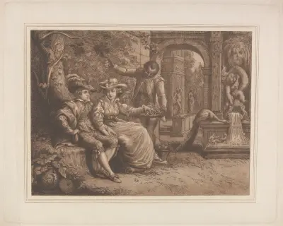 Richard und Maria Cosway und Ottobah Cugoano von Richard Cosway