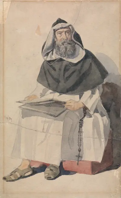 Portrét mnicha, Richard Dadd