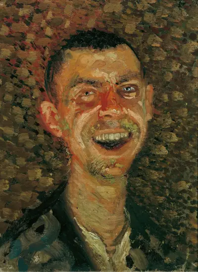 Selbstbildnis, lachend av Richard Gerstl