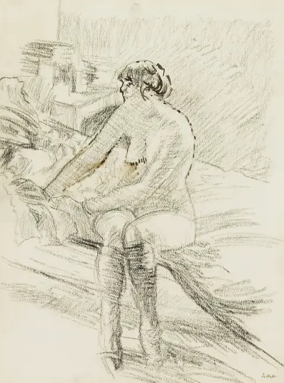 Seated Nude av Walter Richard Sickert
