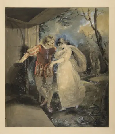 The tempest, III, 2, Ferdinand and Miranda av Richard Westall