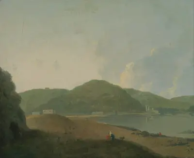 Lago d’Agnano with the Grotta del Cane av Richard Wilson