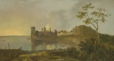 Summer Evening (Caernarvon Castle) av Richard Wilson