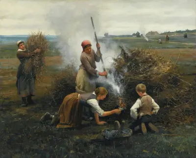 Brennender Pinsel von Daniel Ridgway Knight