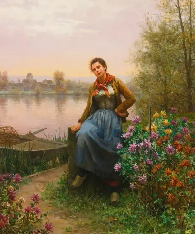 Am Flussufer von Daniel Ridgway Knight