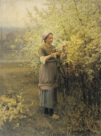 Frühlingszeit von Daniel Ridgway Knight