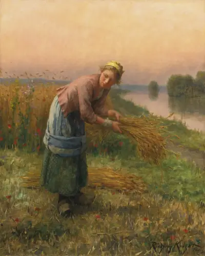 Die Ährenleserin von Daniel Ridgway Knight