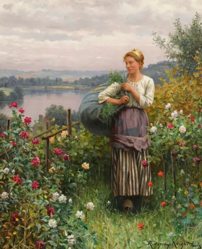 Der Rosengarten von Daniel Ridgway Knight
