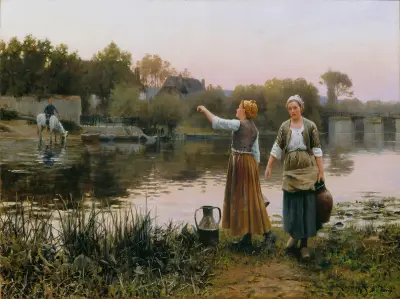 Die Wasserträgerinnen von Daniel Ridgway Knight