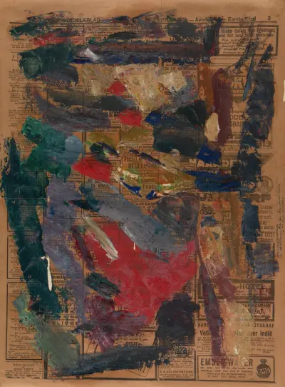 Colours Used in Self Portrait with Black Eye Patch av Rik Wouters