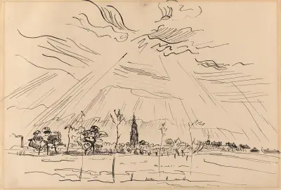 Landscape near Amersfoort av Rik Wouters