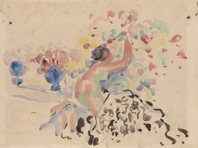 Nude and Flowers av Rik Wouters