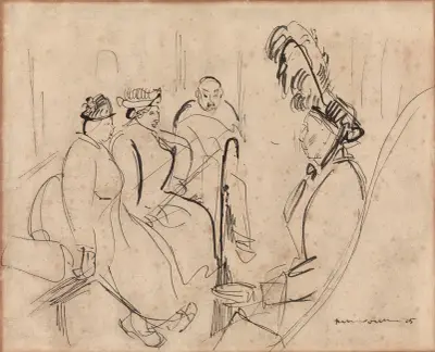 On the Train av Rik Wouters