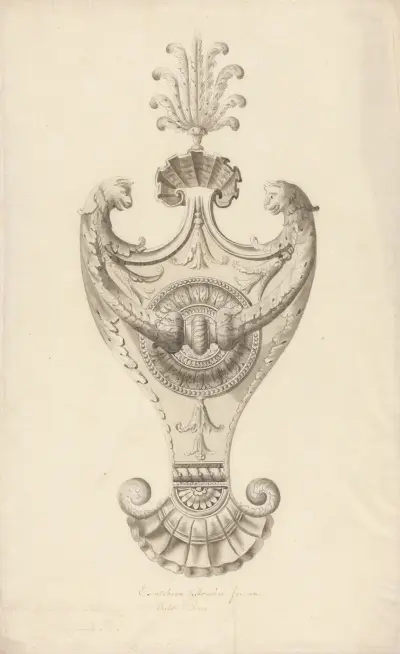 Design for a Door-knocker av Robert Adam