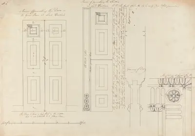 Headfort House: Great Room Door and Panel av Robert Adam