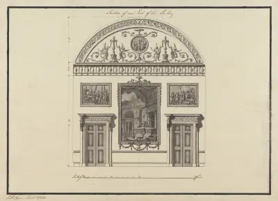 Headfort House, Ireland: Section of One End of the Parlor, 1771 – nr 1 av Robert Adam