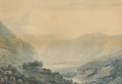 Upon The Linth av John Robert Cozens
