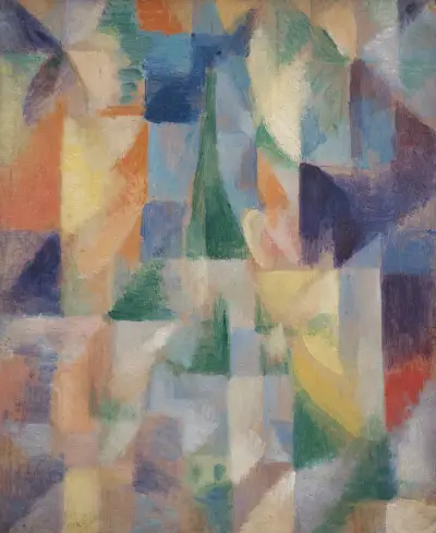 Window overlooking the city von Robert Delaunay