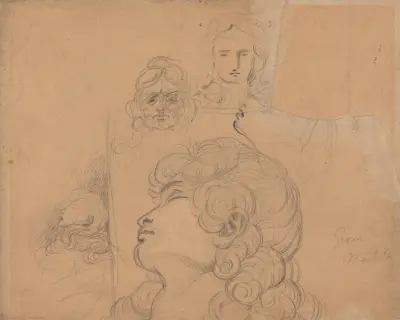 Sketches for a Scene from ‘Macbeth’ av Benjamin Robert Haydon