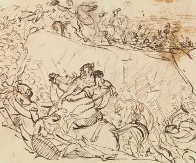 Study for a Battle Scene av Benjamin Robert Haydon