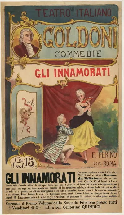 Italienisches Theater. Goldonis Komödie Gli innamorati (Die Verliebten) von Ottavio Rodella Tavio