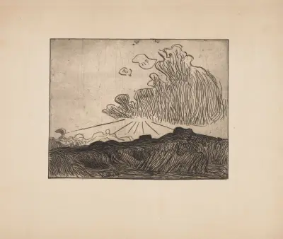 Effet du soleil dans un nuage av Roderic O'Conor
