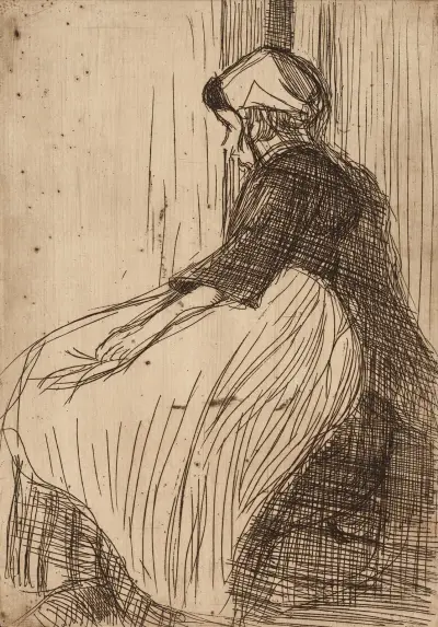 Paysanne bretonne av Roderic O'Conor