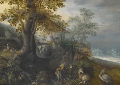 Landscape with Animals av Roelant Savery
