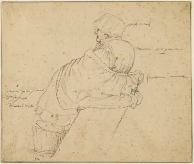 Seated Woman av Roelant Savery