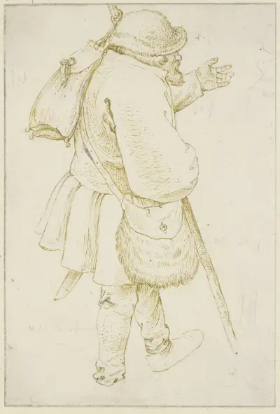 Walking Man with Knapsack av Roelant Savery