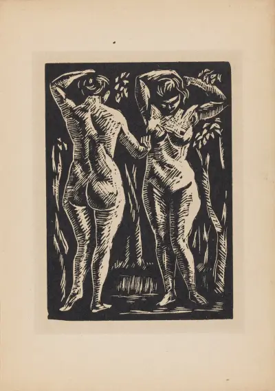 Two Nudes av Roger Fry