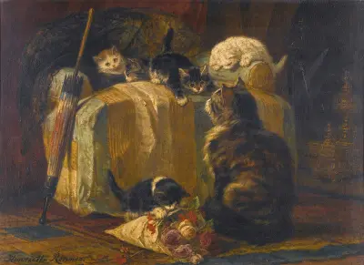 Kittens At Play – nr 1 av Henriëtte Ronner-Knip