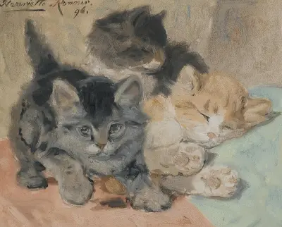 Three Kittens, 1896 av Henriëtte Ronner-Knip