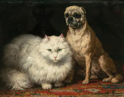 Two friends av Henriëtte Ronner-Knip