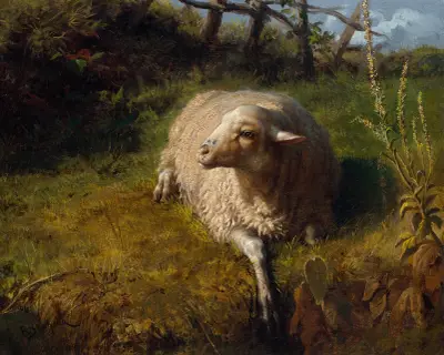 A Sheep at Rest av Rosa Bonheur