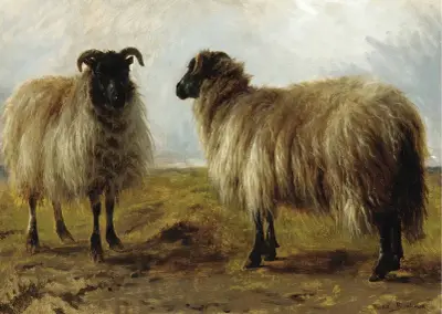 Dwa barany w krajobrazie, Rosa Bonheur