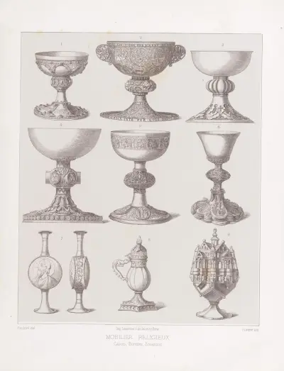 Calices, Burettes, Encensoir av Joseph Rose Lemercier