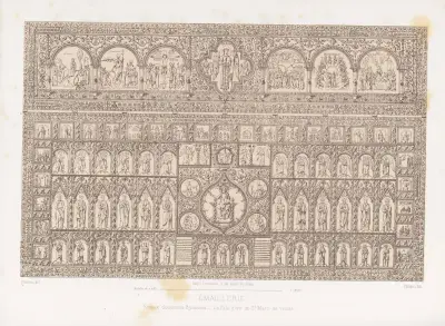 Emaux cloisonnés Byzantins, La Pala d’oro de St. Marc de Venise av Joseph Rose Lemercier