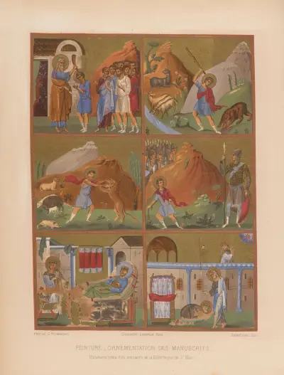 Miniatures tirées d’un manuscrit de la Bibliothèque de St. Marc., 1859 – nr 1 av Joseph Rose Lemercier