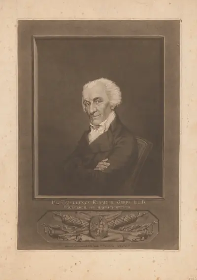 Jeho excelence Elbridge Gerry L.L.D., guvernér Massachusettsu, John Rubens Smith