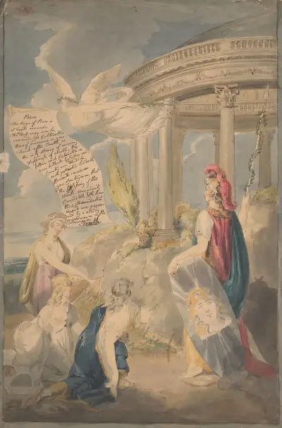 Peace. The reign of peace is at length arrived av John Rubens Smith