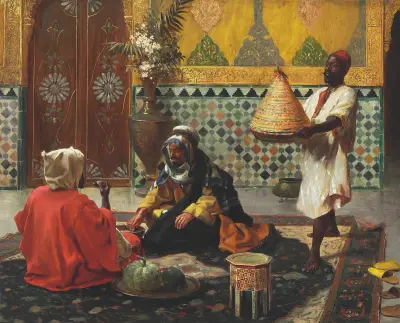 An Afternoon Discussion von Rudolf Ernst