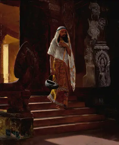 Entering The Temple von Rudolf Ernst