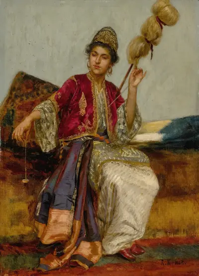 La Fileuse von Rudolf Ernst