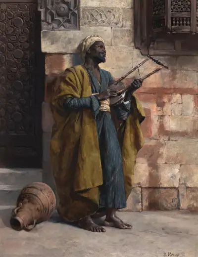 The Musician, 1884 av Rudolf Ernst