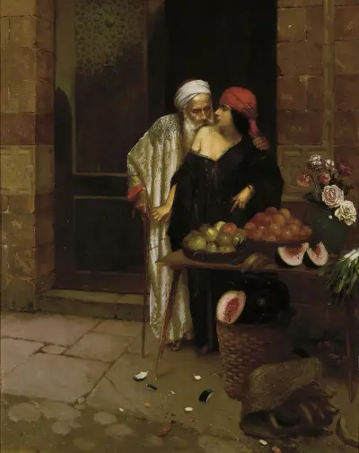 The Orange Seller von Rudolf Ernst