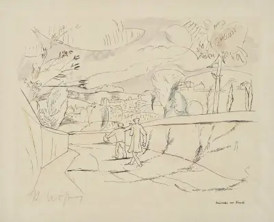 Deutsche vor Tivoli von Rudolf Grossmann