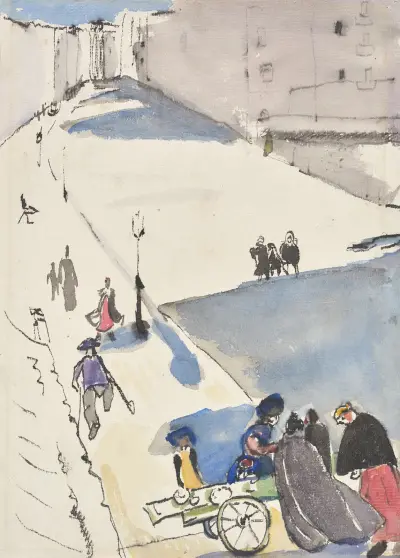 Hard Shadows on the Street von Rudolf Grossmann