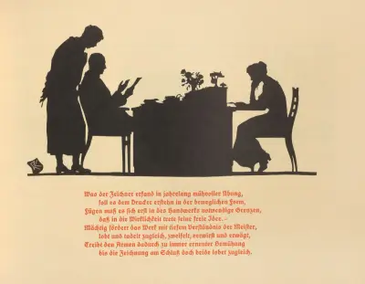 Die Schriftgiesserei im Schattenbild Pl.03 von Rudolf Koch